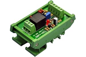 CZH-LABS DIN Rail Mount Voltage Comparator Relay Module, DC12V, SPDT 10Amp Relay.