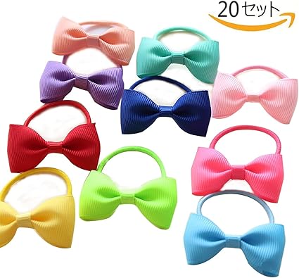 Amazon Co Jp ヘアゴム リボン 点セット 10色 ヘアゴム 髪留め ヘアアクセサリー 女の子 キッズ 誕生日 記念日 髪飾り ベビー マタニティ