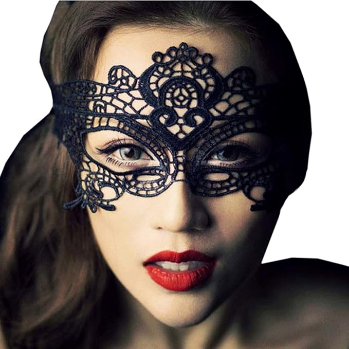Sexy Lady Women Girl Veil Lace Eye Mask for Grand Halloween Cosplay Masquerade Party