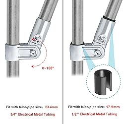 Fanmao 10 Sets Adjustable Angle Pipe Clamp