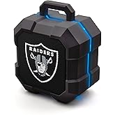 SOAR NFL Shockbox LED Wireless Bluetooth Speaker - Water Resistant IPX4, 5.0 Bluetooth with Over 5 Hours of Play Time - Small Portable Speaker - Officially Licensed NFL, Perfect Home & Outdoor Speaker