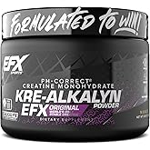 EFX Sports Kre-Alkalyn EFX Powder | pH Correct Creatine Monohydrate Powder Supplement | Strength, Muscle Growth & Performance | 55 Servings (Mango)