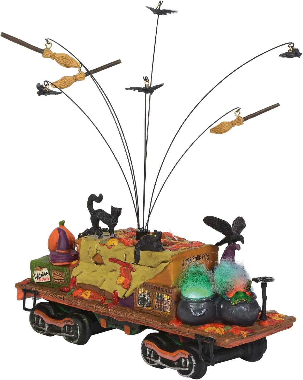 Department56 Snow Village Accessories Halloween Witch Hollow Supply Car Lit eBay