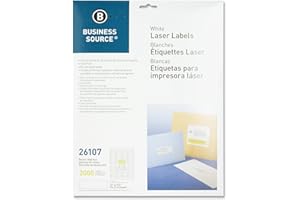 Business Source Laser Return Address Labels - Pack of 2000