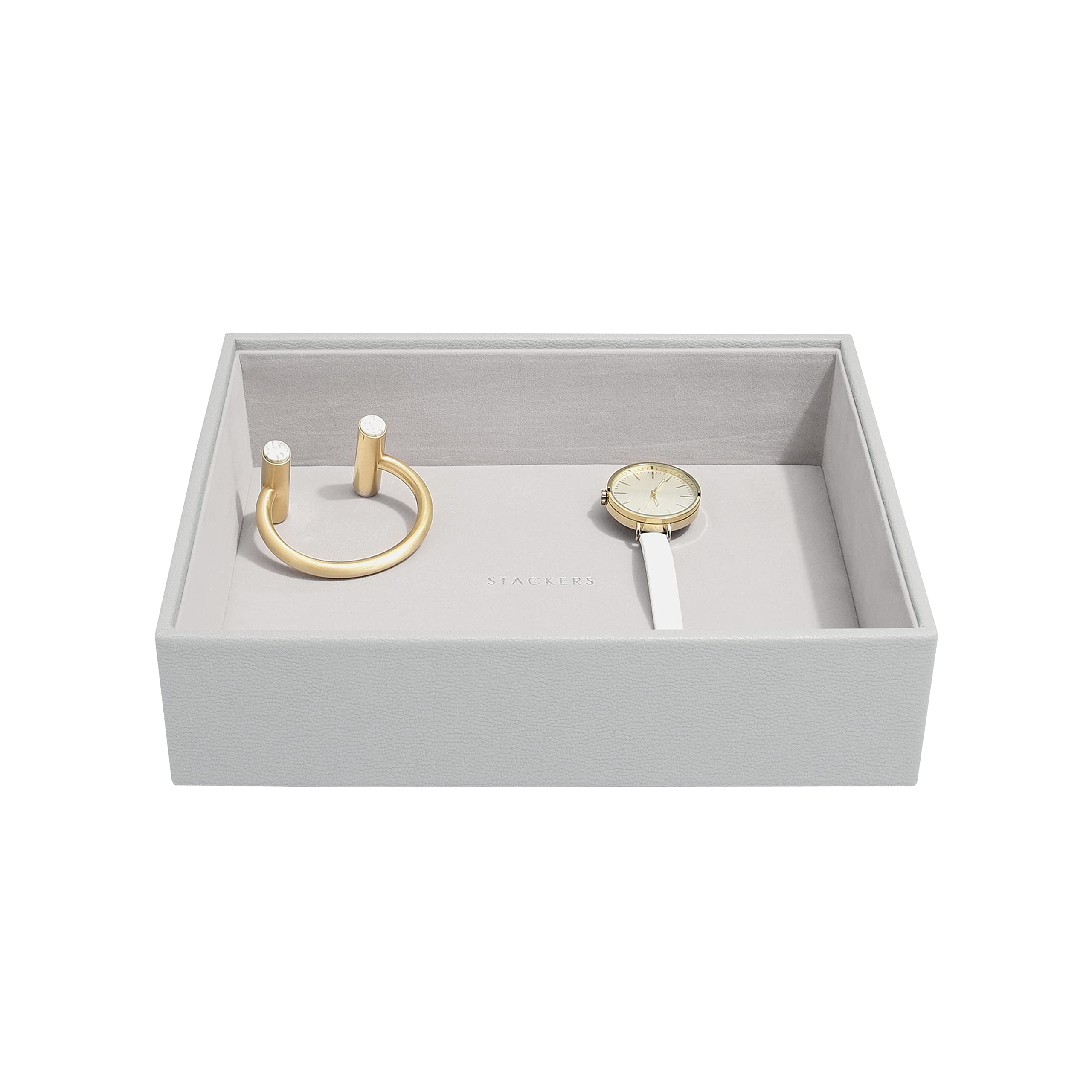 Stackers Pebble Grey Classic Medium Jewellery Box Chunky Jewellery Layer
