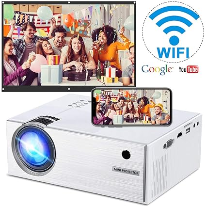 Amazon.com: WEILIANTE Proyector inalámbrico WiFi LCD Mini ...