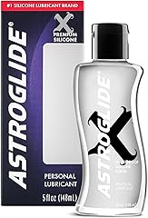 Astroglide Silicone Lube (5oz), X Premium Personal Lubricant, Extra Long-Lasting Silky Lube, Waterproof
