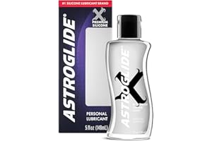 Astroglide Silicone Lube (5oz), X Premium Personal Lubricant for Vaginal and Anal Sex, Extra Long-Lasting Silky Lube, Waterpr