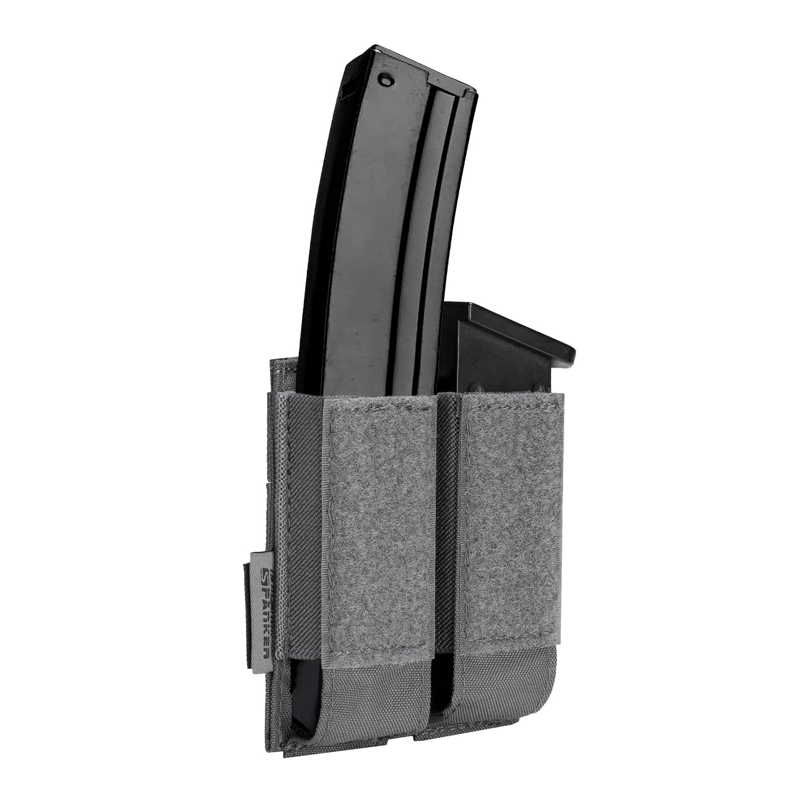 EXCELLENT ELITE SPANKER Pistol Mag Pouch for Glock 92F Double/Triple Molle Magazine Pouches(Double-Grey)