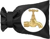 OFFCUP Outdoor Tap Cover 1 Pack Large Insulated Winter Faucet Protector Black