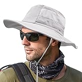 Sun Hats for Men Women UPF 50+ Waterproof Breathable Wide Brim Bucket Hats Summer UV Protection Fishing Hat