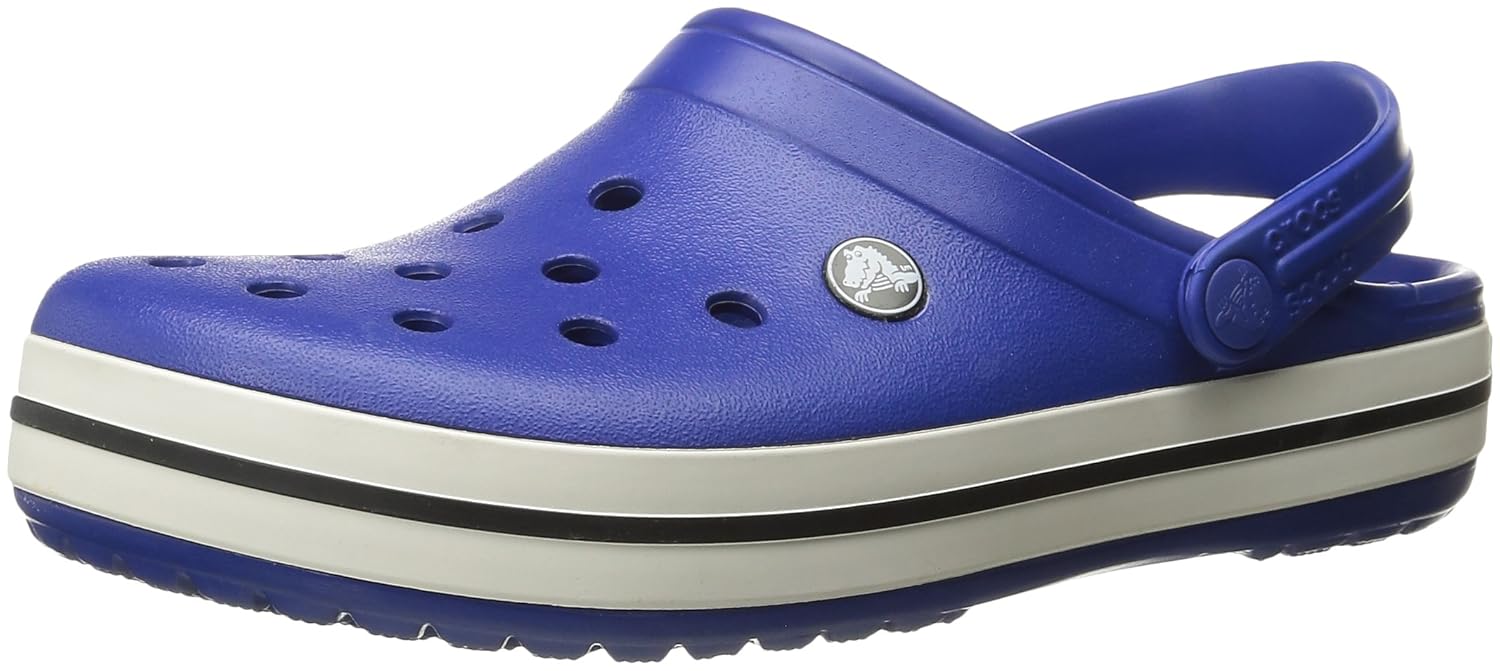 crocs unisex crocband cerulean blue oyster clogs mules