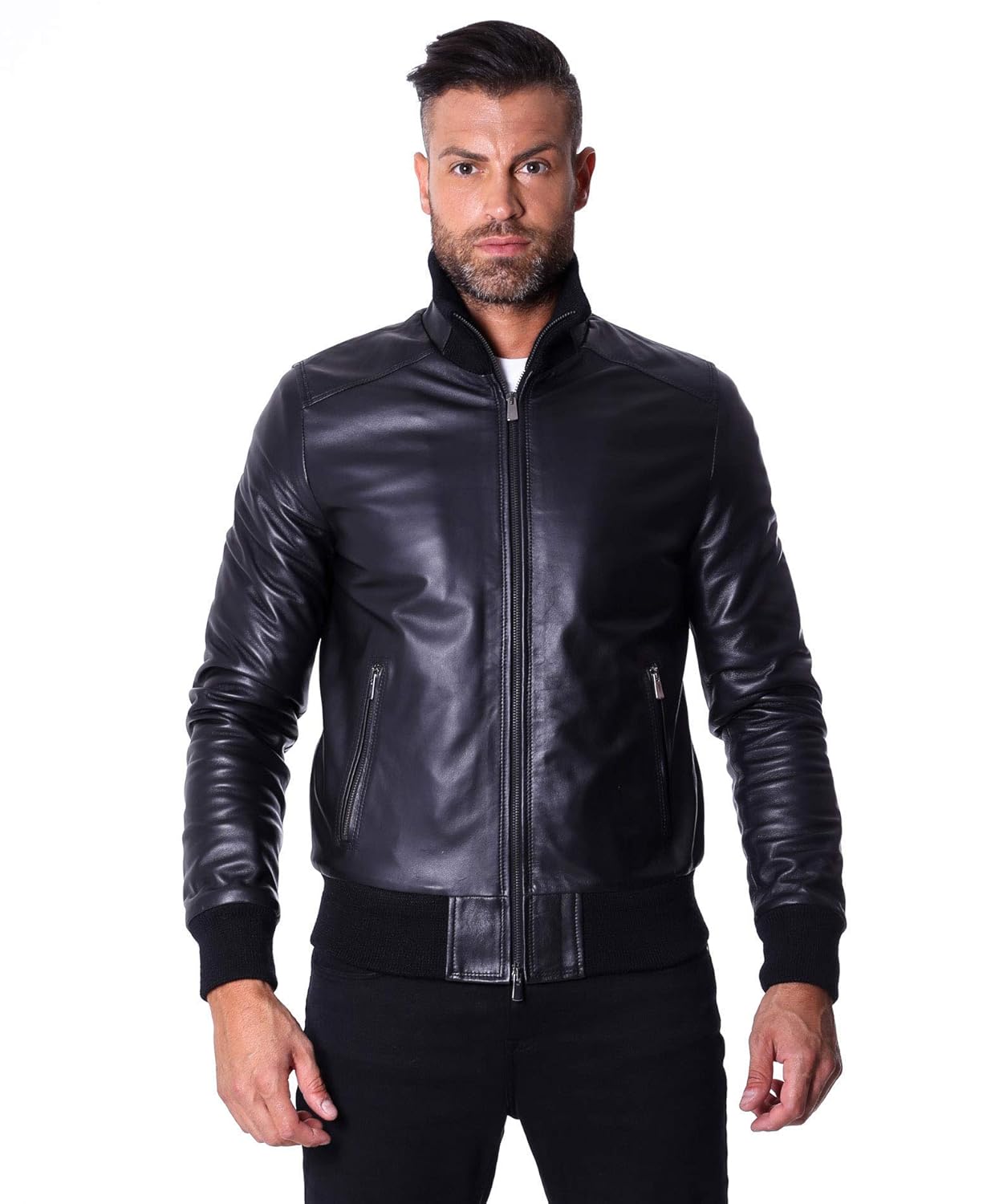 Download Amazon Com Men S Italian Leather Bomber Jacket Black Handmade Desktop Wallpaper Get Wallpaper Amazon Com Men S Italian Leather Bomber Jacket Black Handmade Free