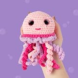 Cookie Box Original Crochet Kit for Beginners Jellyfish Jenny Amigurumi Gift Set view 7