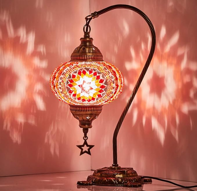 Demmex 2019 Turkish Moroccan Mosaic Table Bedside Night Tiffany Bedside