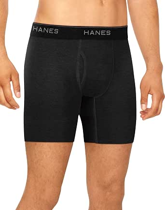 hanes cotton stretch boxer briefs