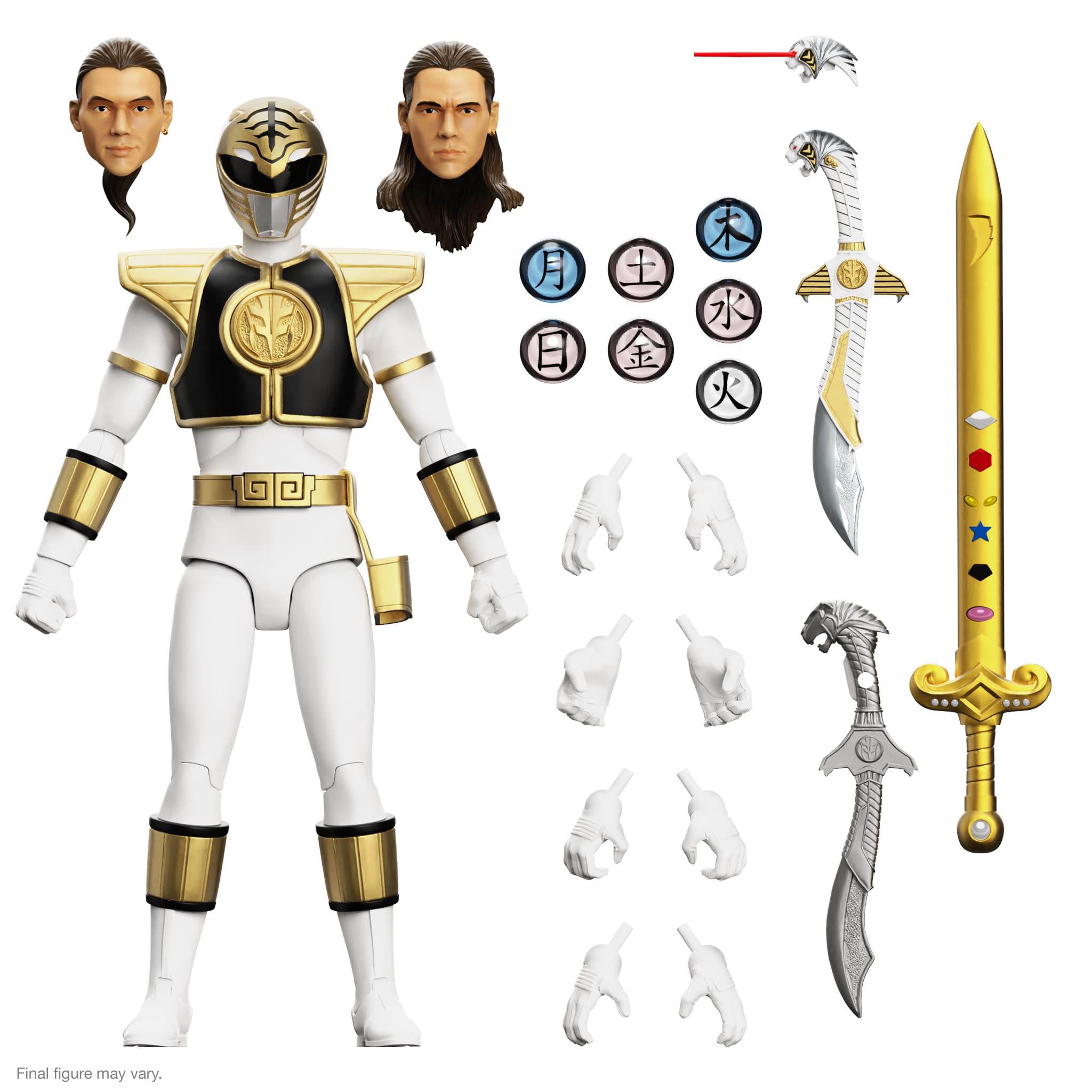 Mua ULTIMATES! Mighty Morphin Power Rangers White Ranger 7" Power