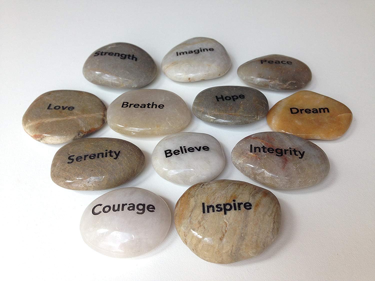 Engraved Inspirational Stones (12 Different Words) Amazon.ca Patio