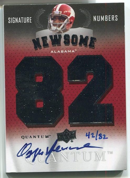 Ozzie Newsome Upper Deck Signature Numbers 2013sn On Auto