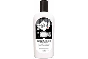 Scotchgard Tarni-Shield Silver Polish, Clean, Polish & Protect Against Tarnish in One Application, 8 Ounces