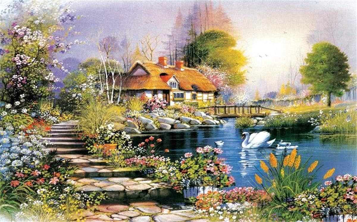 1000 Piece Jigsaw Puzzle Adults - Red Roof Barn Puzzle for Adult Reduced Pressure Toy Gift - Education Toys Gift