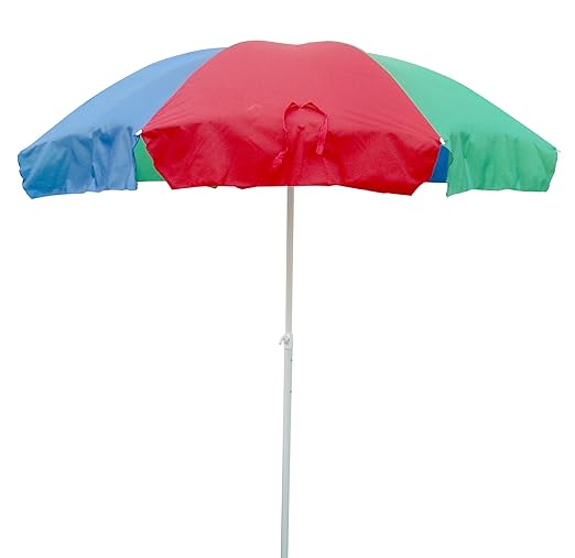 Umbrella for Garden, Beach and Sun Protection (8ft, Multicolour)