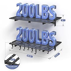 Jusgym 2-Pack 2x3ft Garage Shelving Wall