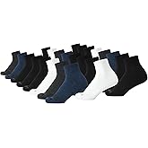 AND1 Men's Socks - Athletic Cushion Quarter Cut Socks (24 Pack)