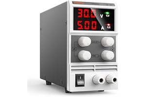DC Power Supply Variable(0-30 V 0-5 A), Eventek KPS305D Adjustable Switching Regulated Power Supply Digital, with Alligator Leads US Power Cord