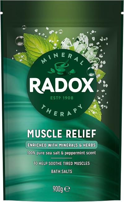 Radox Muscle Relax Bath Salts 900g Mineral Soak Epsom Salts Bath Time Relaxation