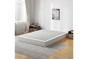 Snaye 7 Inch Box Spring Queen Size Bed Base, 3000lbs Heavy Duty Queen Box Spring Metal Mattress Foundation, Tool-Free Easy Assembly, Noise Free