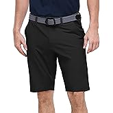 Outdoor Ventures Men's Golf Shorts 11" Inseam Classic-Fit Flat Front Stretch Casual Shorts with Pockets Summer Hiking Travel