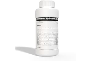 CCS CONSOLIDATED CHEMICAL & SOLVENTS Ammonium Hydroxide 29% High Purity - New Tamper-Evident Sealed Bottles - 1000mL (32 Fl Oz)