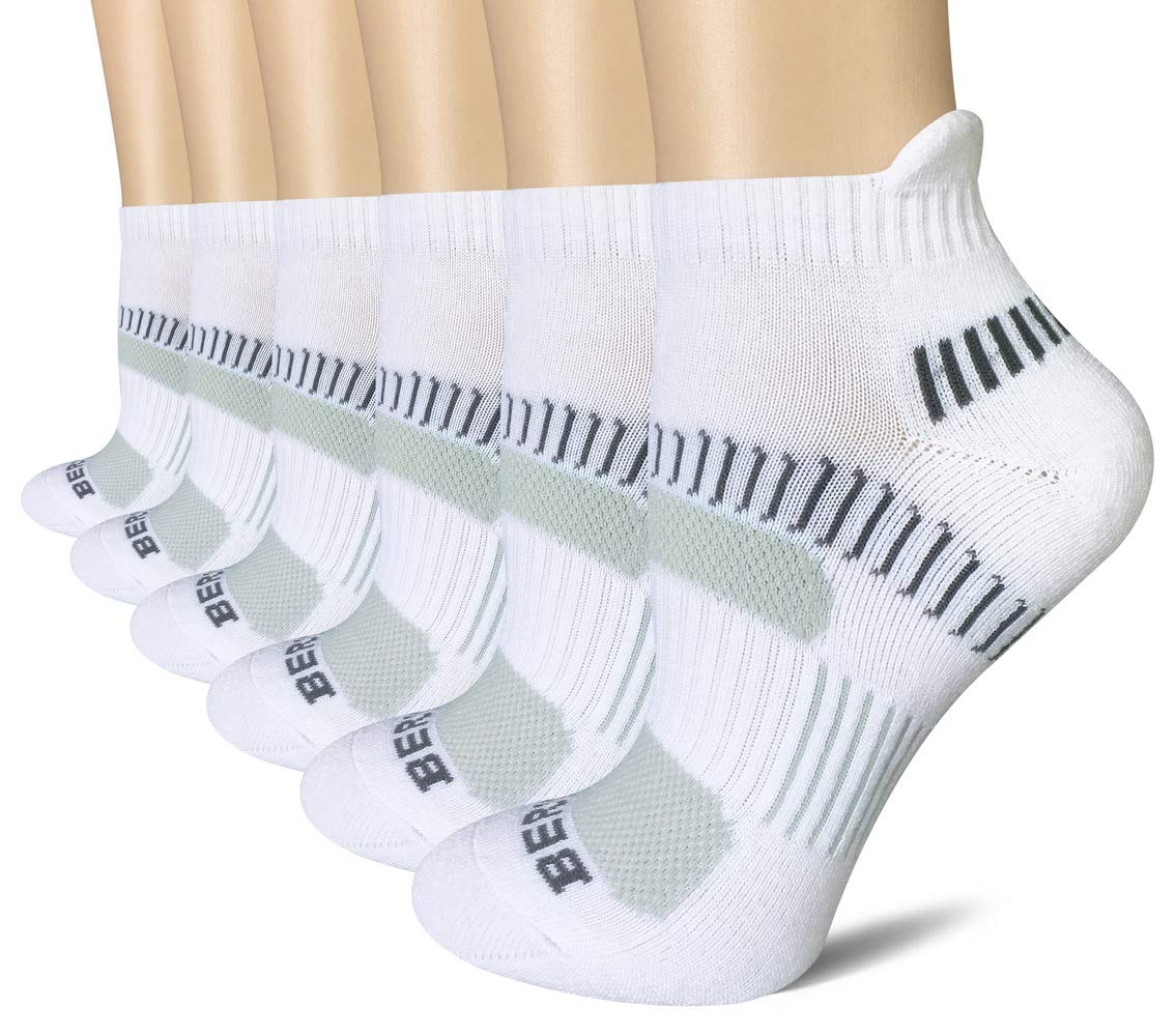 BERING Women's Performance Athletic Running Socks (6 Pair Pack) Women