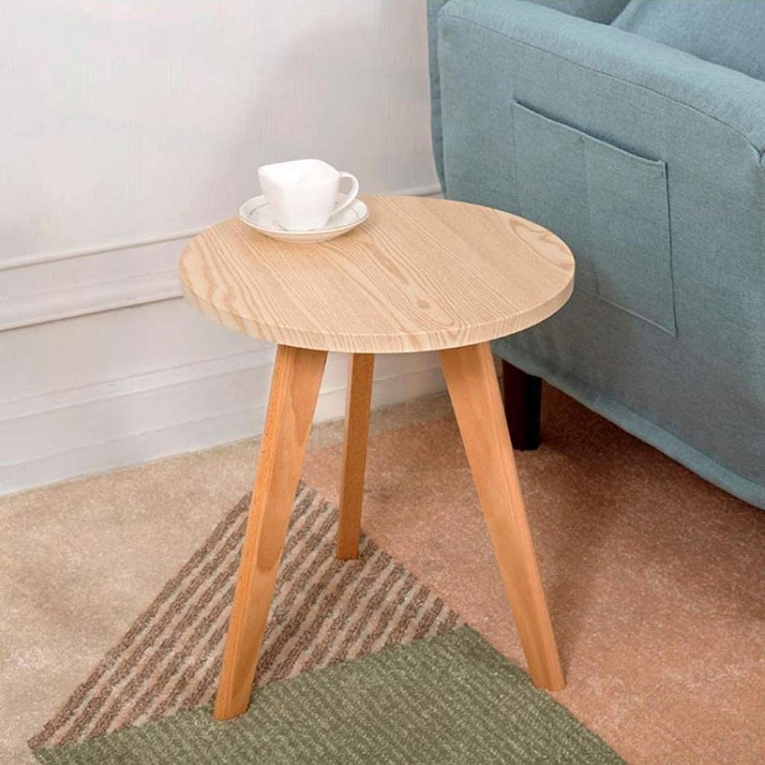 Coffee Table Chair Side Table Round Wooden End Tables Coffee Table Tea Table Sofa Table For ...