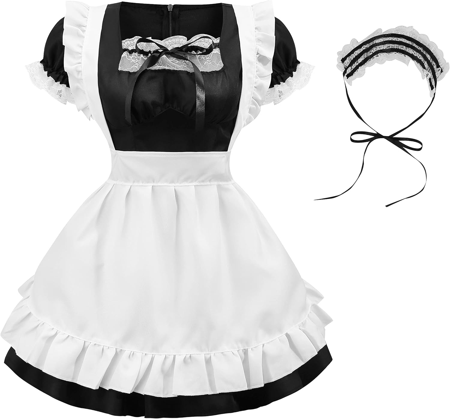 Women's French Maid Outfit Sexy Maid Fancy Dress Cosplay Maid Costume