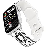 Wrangler® "Aztec Trail" Silicone Band for Apple Watch®, Western Aztec Pattern, Fits all Apple Watch® Series and Sizes