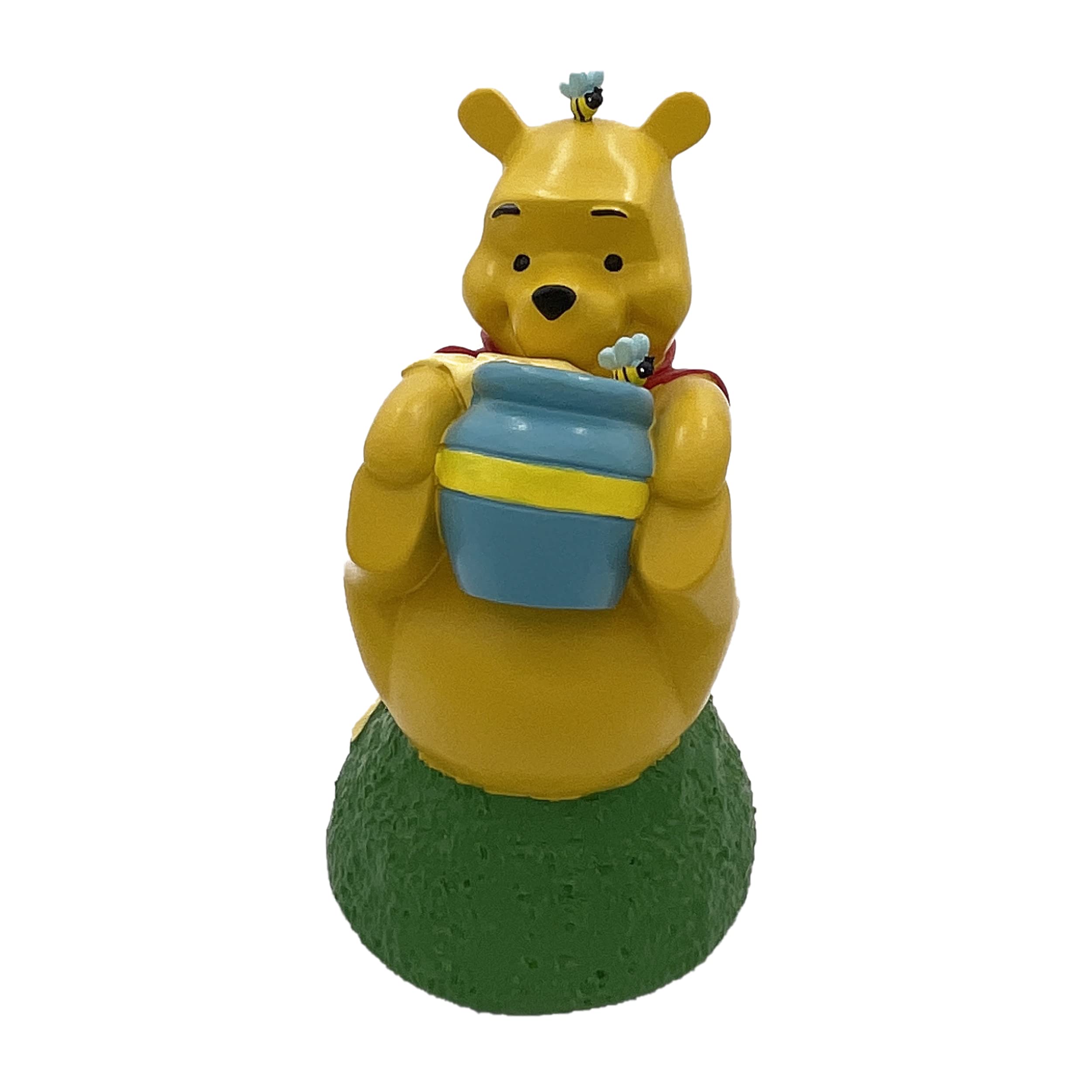 BACKYARD GLORY Disney Winnie The Pooh Rolling Honey Pot Everyday Outdoor Garden Statue, 7 inches Tall, Officially Licensed Disney Product