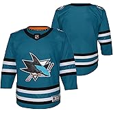 San Jose Sharks Teal Kids Youth 4-20 Home Premier Blank Jersey