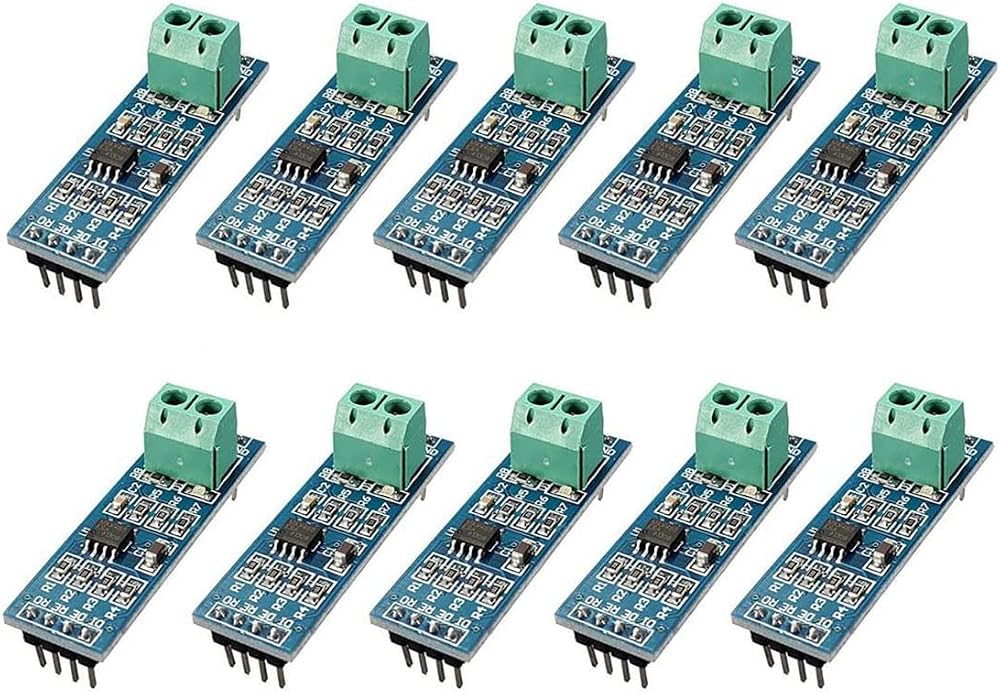 Fasizi 10pcs MAX485 RS485 Module TTL to RS-485 MCU Development Board 5V