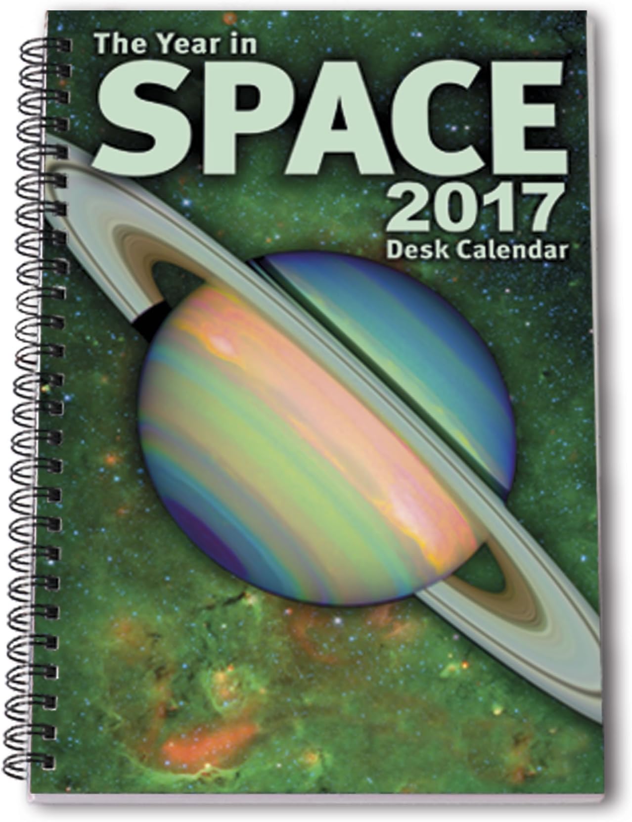The Year in Space 2017 Desk Calendar, Spiral Bound 6" x 9", 136 pages, 53 Weekly Astronomy and Space Exploration Images, Daily Moon Phases, Space History, Sky Events, Planning Calendars