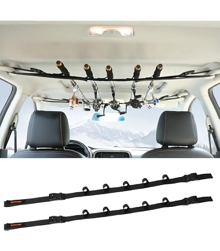 Klevery Car Rear Seat Fishing Rod Carrier for SUV Pickcar Van Truck