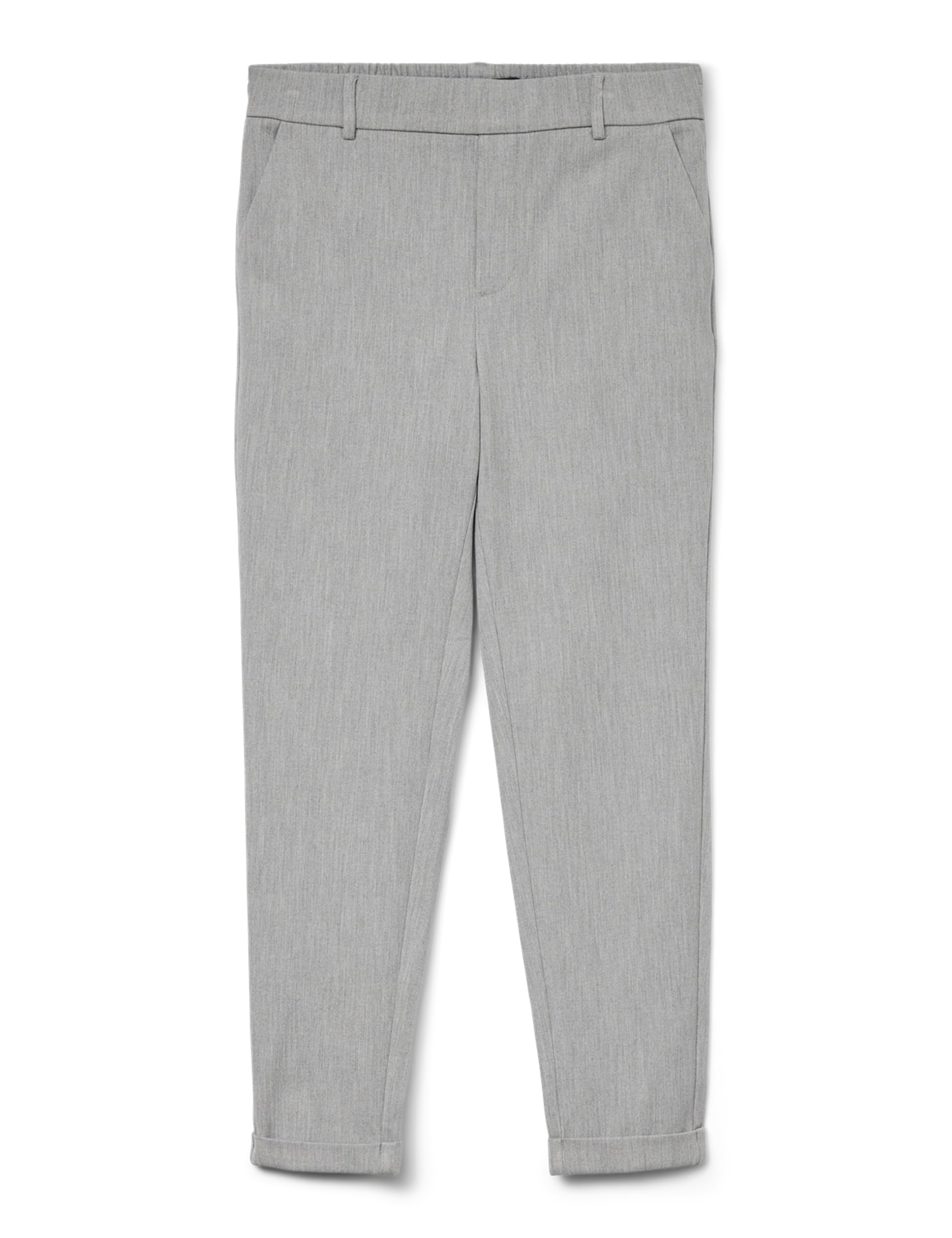 Vero Moda Women's Vmmaya Mr Loose Solid Pant Noos Pants , Light Grey Melange,M / 34L