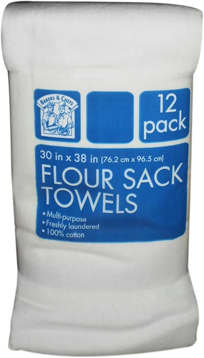 Bakers & Chefs Flour Sack Dish Towels Commercial Grade 30 X 38 12 Count