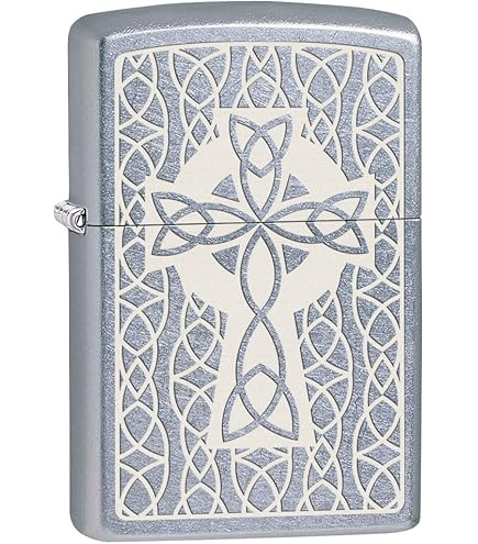 Amazon.com: Zippo Lighter: Raised Cross Emblem - Street Brass