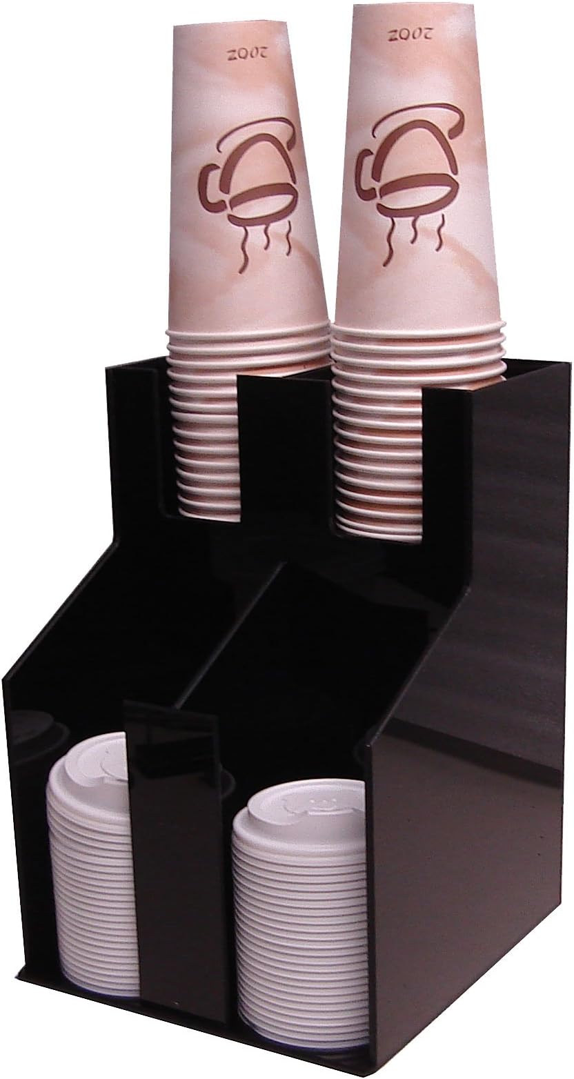Vertical Iced Coffee Cup and Lid Dispenser (2 rows, 2 deep)(1012)