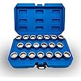 JEUCLEL 20PCS Wheel Locking Nut Key Kit for Porsche VW Touareg, Wheel Lock Nut Socket Adapter Set, Wheel Anti-Theft Lug Nut Removal Tool, Anti-Theft Screw Remover