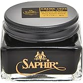 Saphir Medaille d'Or Pommadier Cream 75ml – Natural Cream Leather Shoe Polish, Leather Conditioner for Boots, Handbags