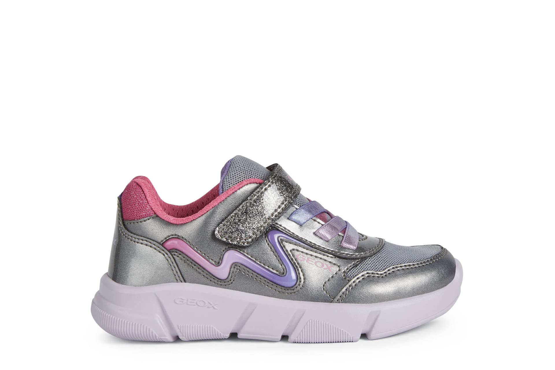 Photo 1 of **VERY USED**Geox CARILGIRL9, Girl, DK Silver/Lilac, 3.5**DIFERENT BOX**