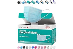 EBAT BYD Earloop Masks 50PCS(1 Box),Medical Grade ASTM Level 3,Blue 3-Ply Disposable Face Mask(Non-Woven & Melt-Blown Fabric),Breathable Comfortable Mouth Cover Used in Hospitals,Schools & Public Health